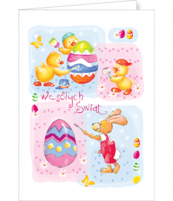 Kartka na Wielkanoc bez życzeń  PBW-BT 18