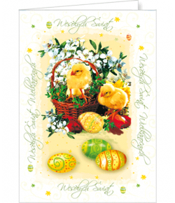 Kartka wielkanocna bez życzeń  PAW-BT 15